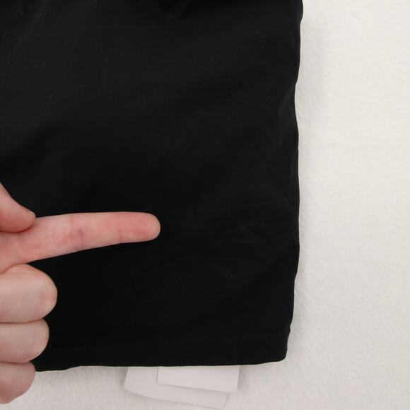 Black Crop Top Cami Tank Spaghetti Strap Built-In Bra Removable Cups Basic XXL - Picture 4 of 7